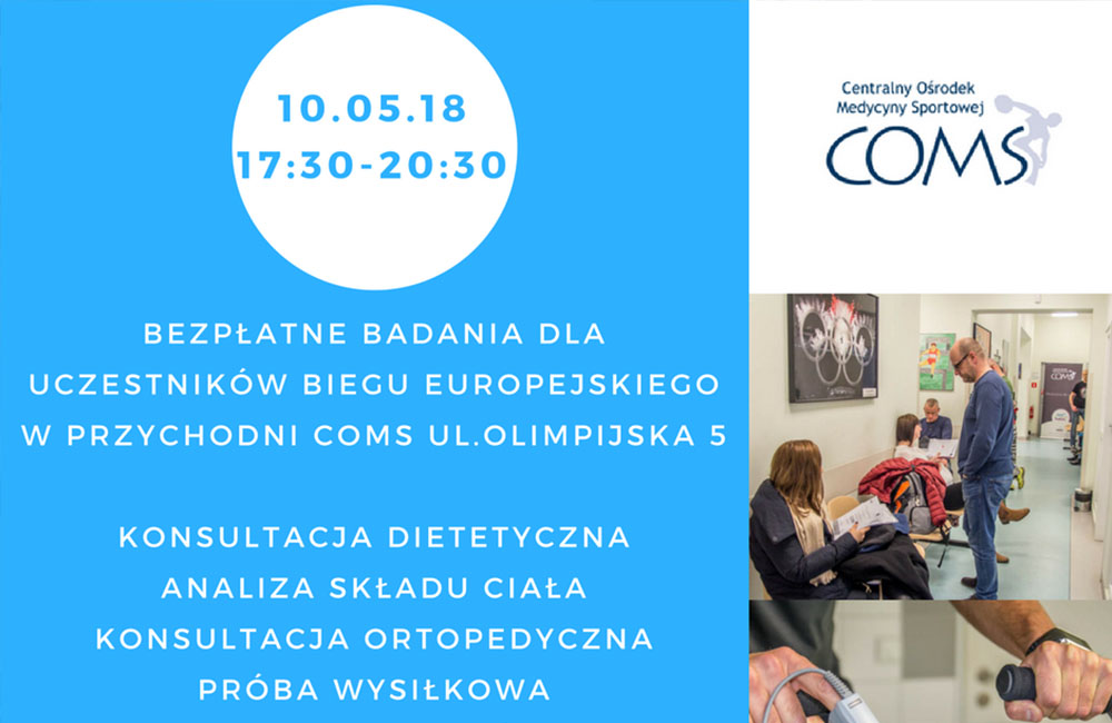 GDYNIA BEZPŁATNE BADANIA 10.05.2018r. / 17:30-20:30